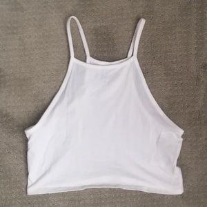 White crop top